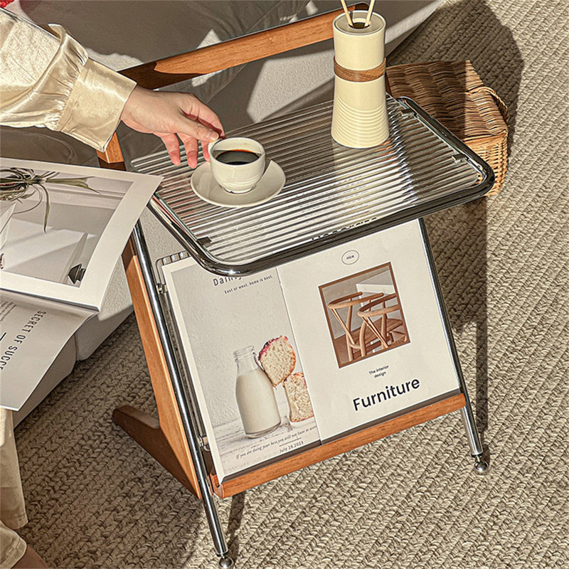 Table de bout Modern Modern Wood, Brun