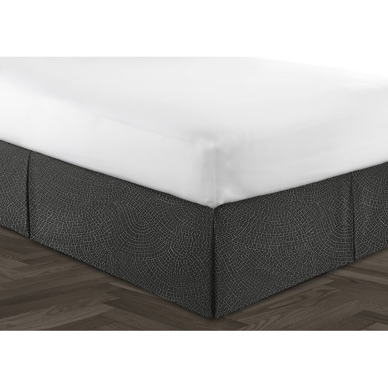 Jupe de lit Fair Isle, 18 po, Double, Chocolat