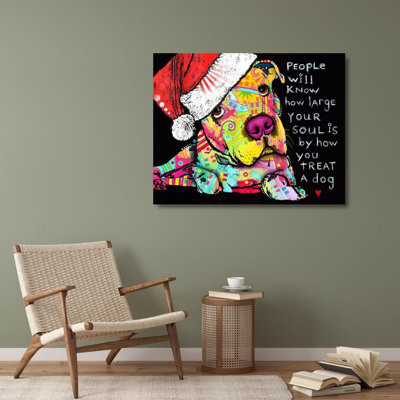 Trinx Dean Russo Collection Gallery Wrapped Canvas Art Titled: Firu Christmas