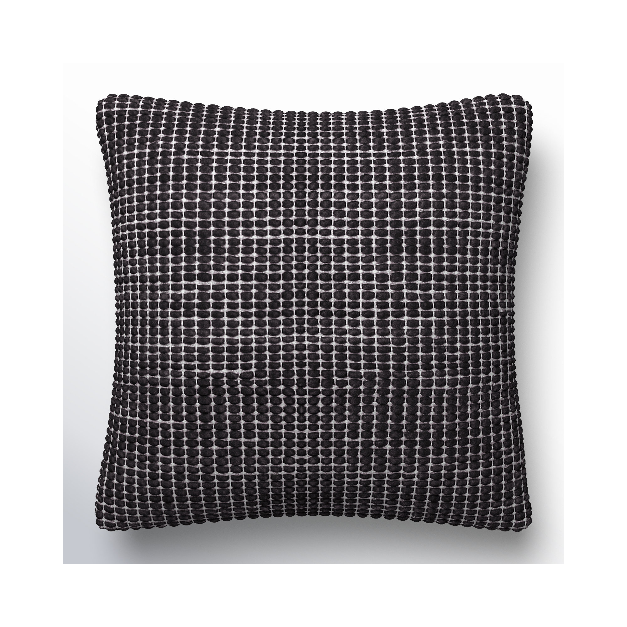 Waverly Wool Throw Pillow, Black, Pillow Cover Only - No Insert, 22" x 22"
