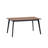 Rebi Walnut & Black Finish Dining Table