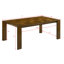 Table de salle à manger rectangulaire 7 pièces en bois massif fabriquée à la main-1676701960