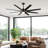 Oversized Windmill - Blade Modern Farmhouse Standard LED Ceiling Fan with Remote Control and Light Kit Included-110096760-110096758