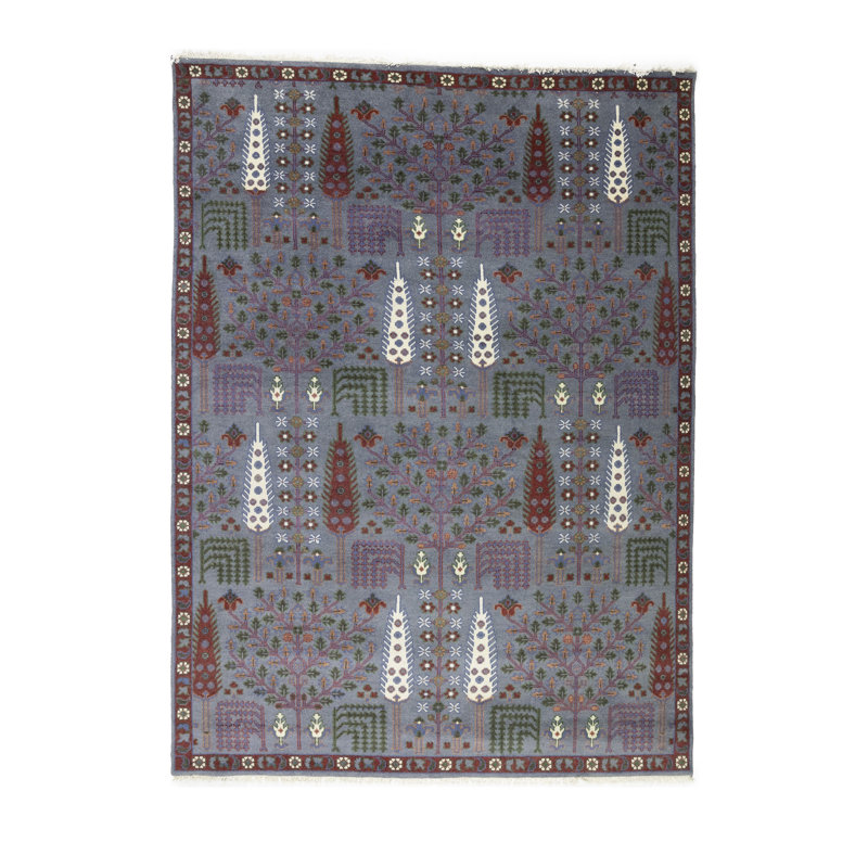 Tapis floral en laine Shirita Performance