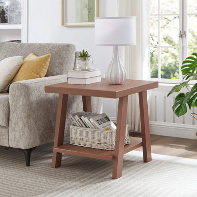 Angeleca End Table with Storage Shelf
