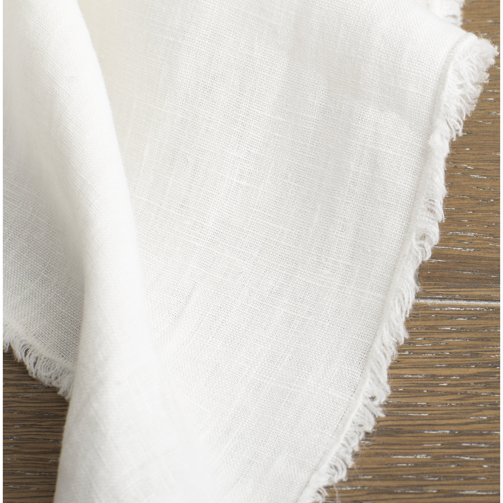 Zadia 72" Linen Table Runner, Ivory