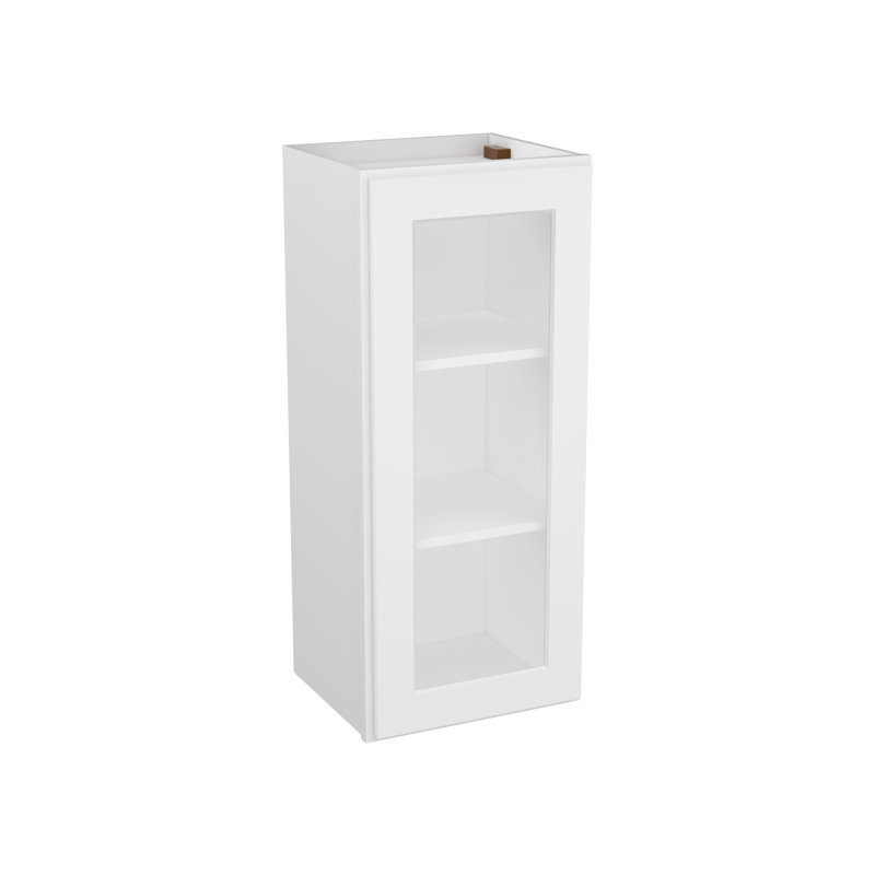 Armoire murale en verre facile à assembler 15 po x 12 po x 36 po Camlock NON incluse