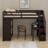 Twin Loft Bed With Drawers,Desk And Stairs-2098774154