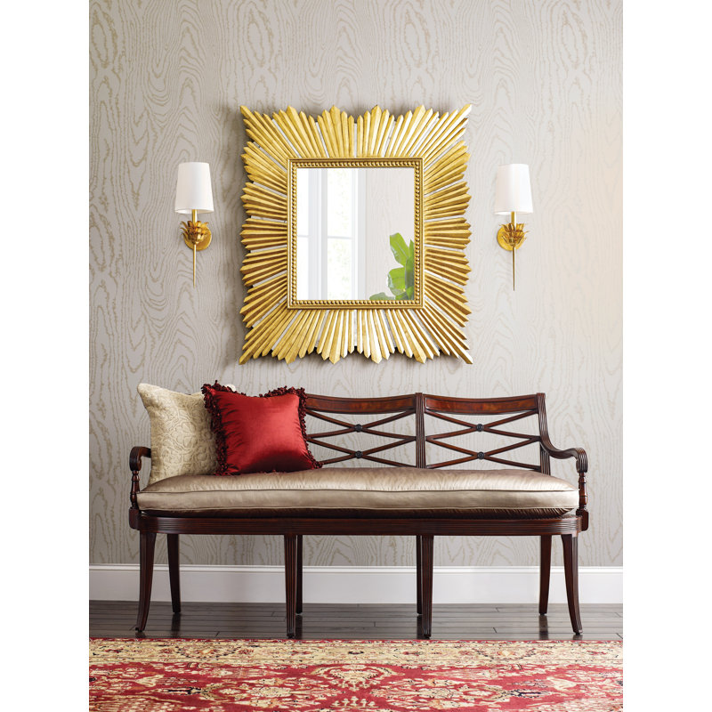 Faux Bois Wallpaper, Sand Shimmer