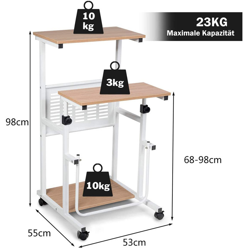 Adjustable Metal Base Standing Desk