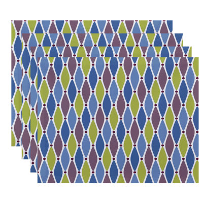 Eastbourne Polyester Geometric Rectangle Placemat