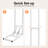 78.72'' H Liftable Wedding Backdrop Stand