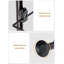 Rangement robuste pour garde-manger au-dessus de la porte - étagère à épices suspendue en métal réglable à 4 niveaux avec paniers amovibles - étagère de rangement murale étroite pour la cuisine, la salle de bain et la salle de lavage - 4 couches - noir