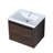Modern Bathroom Vanity With Sink - 24X18, Wall Mounted, Soft Close Doors, Walnut, Spacious Storage 24 Inch Cabinet Resin Close, Stylish-2071283474