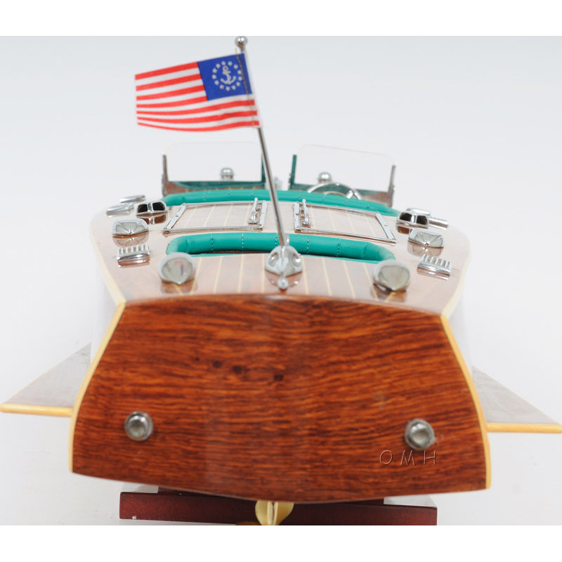 Triple cockpit avec vitrine Chris Craft