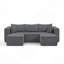 Canapé modulaire compact en velours côtelé compact avec un style minimaliste moderne-231426624-231426639