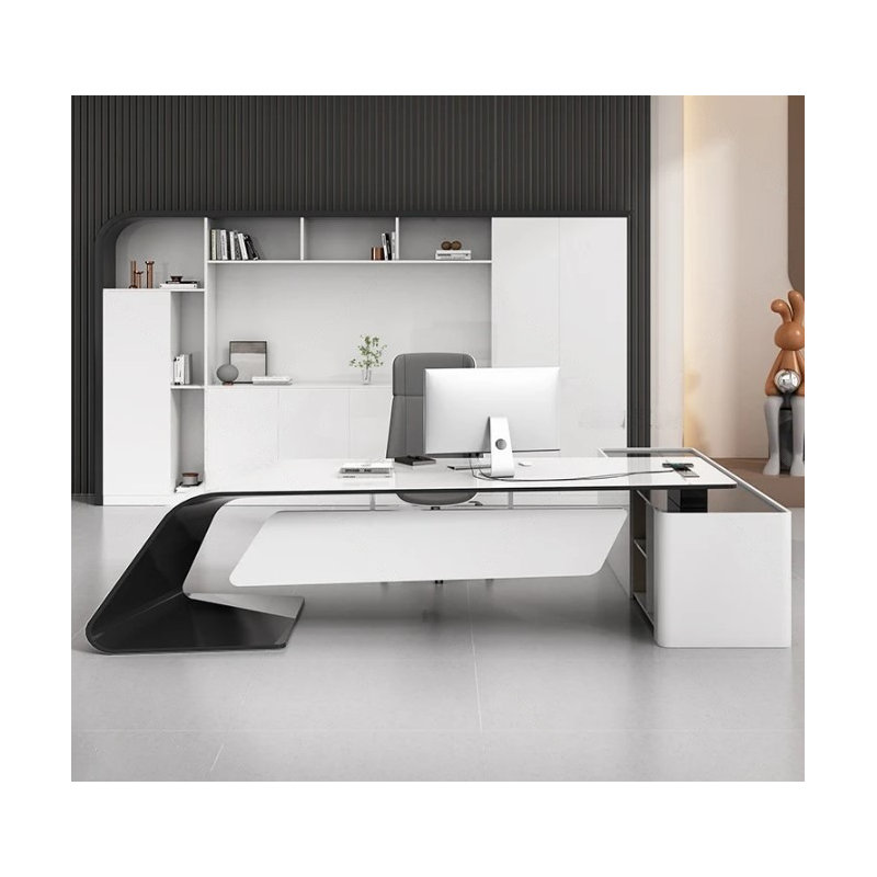 Chett L-Shaped Executive Desk, 75cm H x 160cm W x 180cm D