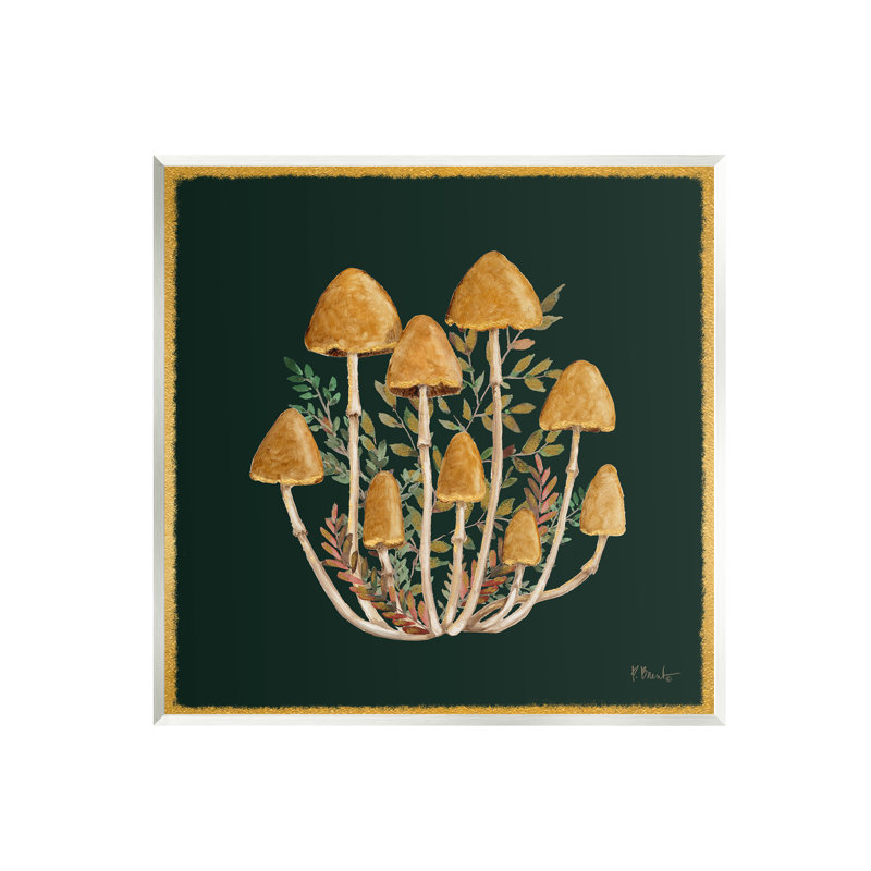 Axe-113-Champignons et feuilles en bois par Paul Brent