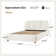 Silvana Modern Upholstered Platform Bed with Built-In Sensor Lighting and Solid Wood Legs