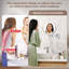  9" Plug-in Wall Mounted Lighted Makeup Mirror 1X/10X Magnification, Super Large Double Sided LED Vanity Mirror for Bathroom, 3 Color Dimmable 360?Swivel Extendable Shaving Cosmetic Mirror-656139891