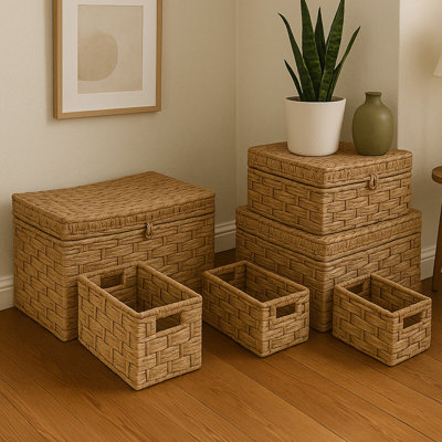 August Grove Wicker Decorative Basket