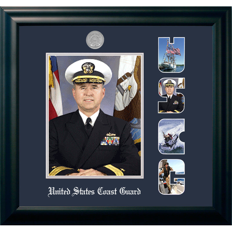 Cadre photo en portrait coast guard