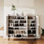 30 Pair Shoe Storage Cabinet,6-Tier Entryway Shoe Cabinet With 3 Doors