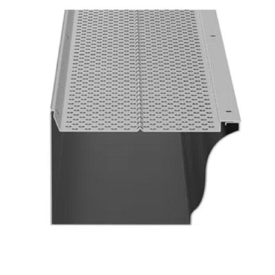 Gutter Guard, 6 Inch Width, Aluminum Leaf Filter DIY Gutter Cover, 52 PCS 208 Ft Total Length, 0.157'' Hole Diameter & 0.02'' Thick Raptor Gutter Guards Fits Any Roof Or Gutter Type