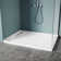 Elegant 48" W x 36" D x 4" H Shower Base with Single Threshold Anti-Slip Acrylic Shower Pan White