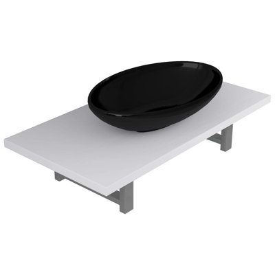 Prestia 600 mm Single Vanity with Vessel Ceramic Basin