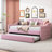 Upholstered Daybed With Trundle, Charging Station And Button Tufted Design-2010466866