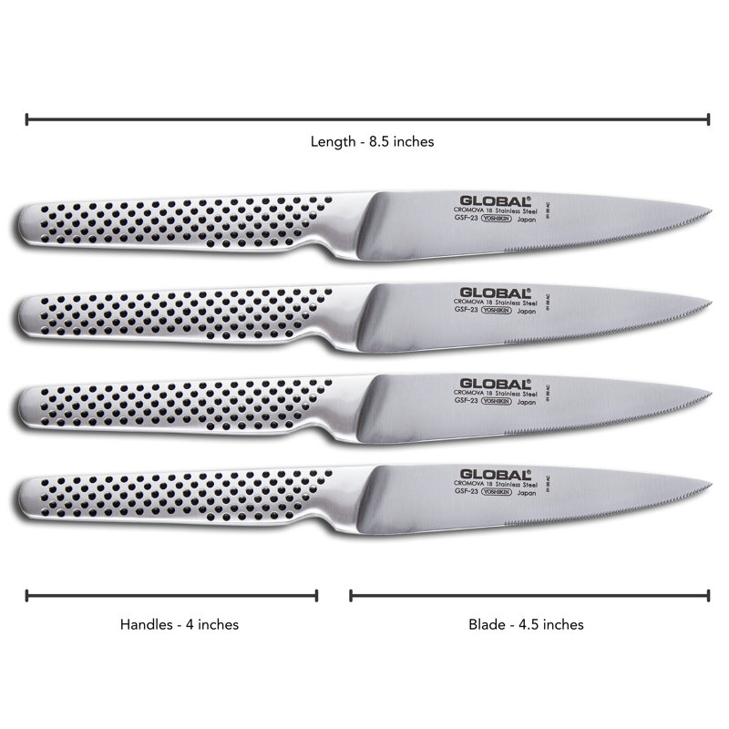 Global Knives Classic 4 Piece Steak Knife Set