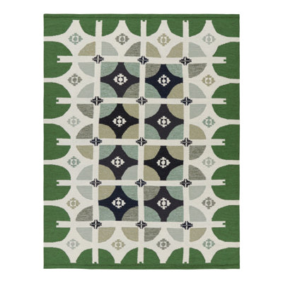 Rug & Kilim's Scandinavian Style Rug With Colorful Geometric Patterns