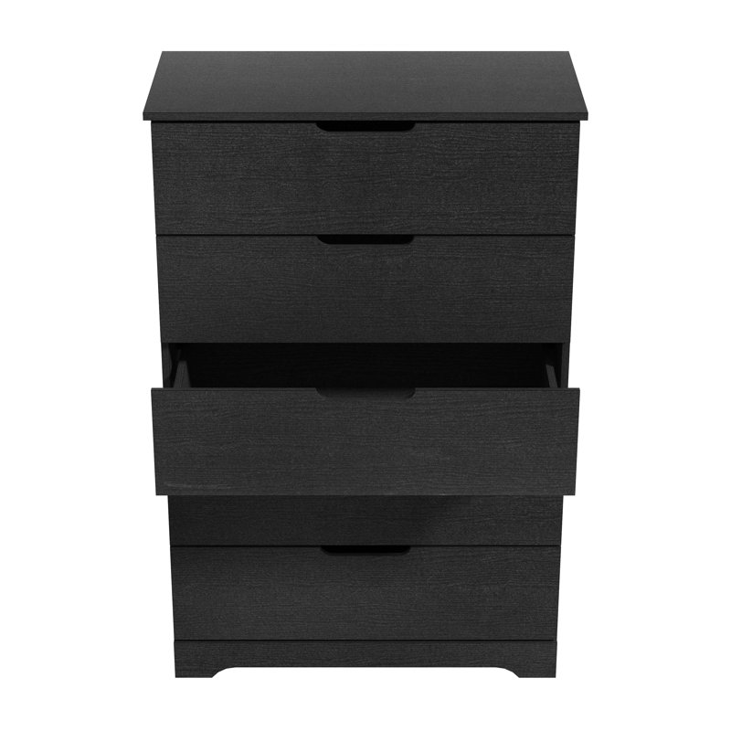 Commode 5 tiroirs l 31,5 po Aroob, Chêne noir
