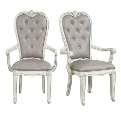 Shery 19.15'' H Tufted Faux Leather Upholstered Armchair