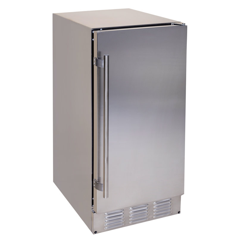 Machine à glaçons intégrée 15 "25 lb., Argent