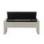 Banc de bout moderne avec rangement, grand tabouret de repose-pieds rembourré, banc de meuble-lavabo de fenêtre confortable pour salon, chambre à coucher, dortoir, table basse, lin -792253954