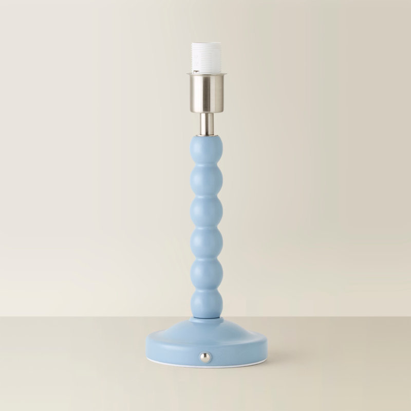 Lamp, No Shade, Powder Blue, No