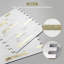 Panneaux composites en aluminium l 11,5 po x L 11,7 po peler et coller