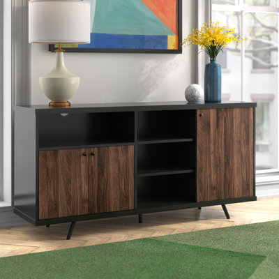 Scylla Unfinished Sideboard with Fireplace Included