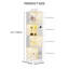 Armoire de rangement arquée H-4 à 50,8 po avec capteur tricolore 50,8 po-2027573885