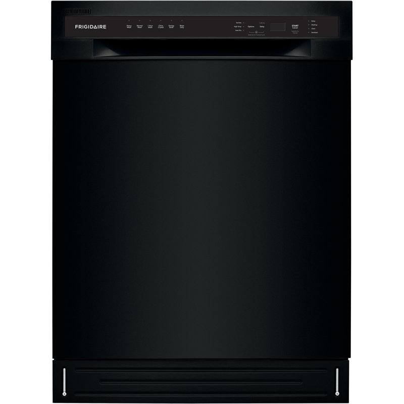 Frigidaire Series 24" 52 dBA Built-in Full Console Dishwasher with Delay Start, Black