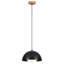 Luminaire suspendu en forme de dôme moderne 1 lumière avec globe en verre opale