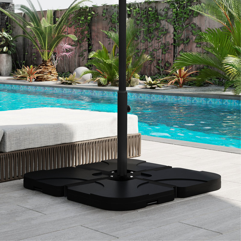 Porte-parapluie noir stable pour divers parapluies