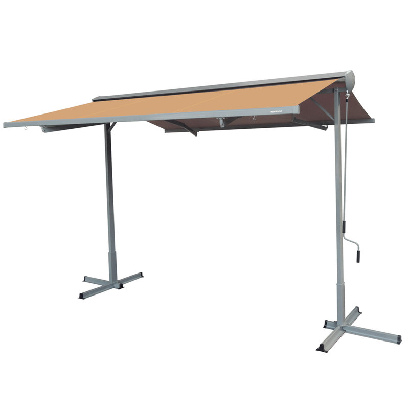 Pente manuelle FS Series, Toile terre d'ombre, H 99 po x l 132 po x P 120 po