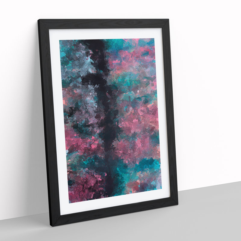 Butterfly Wing - Single Picture Frame Painting, Black, 64cm H x 46cm W x 2cm D