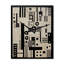 Horloge murale moderne en noir et blanc Urban Wisdom-99633060