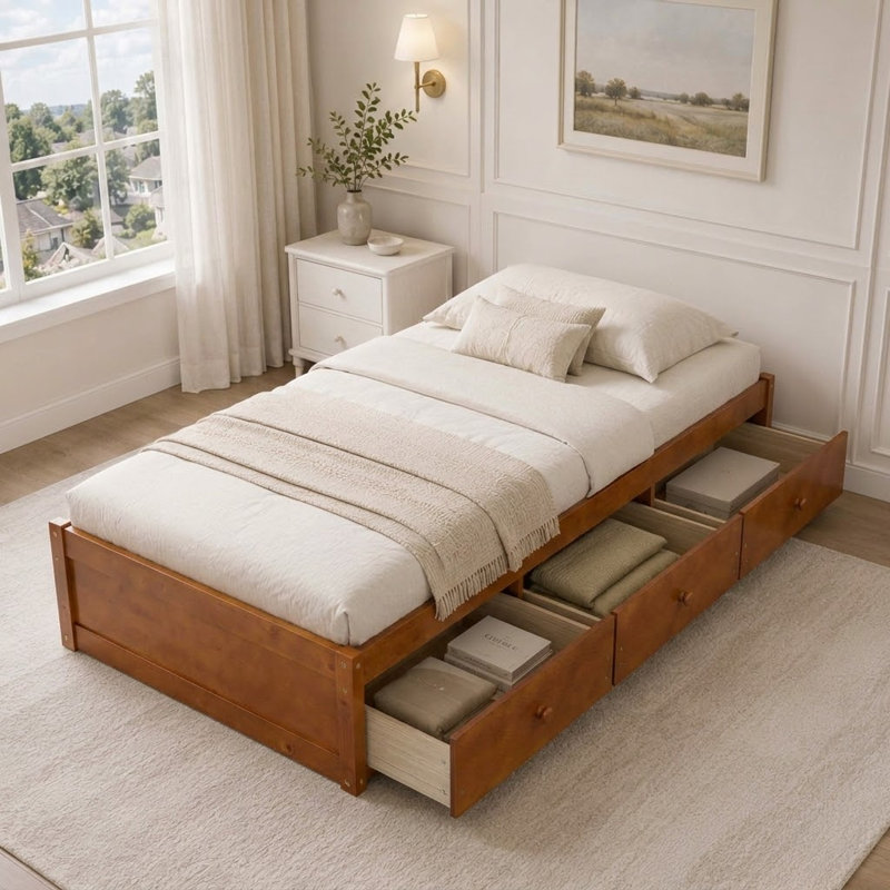 Ramet Twin Storage Standard Bed, Oak