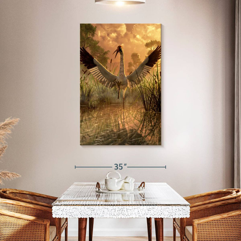 Brampt Sandhill Crane, 48" H x 32" W