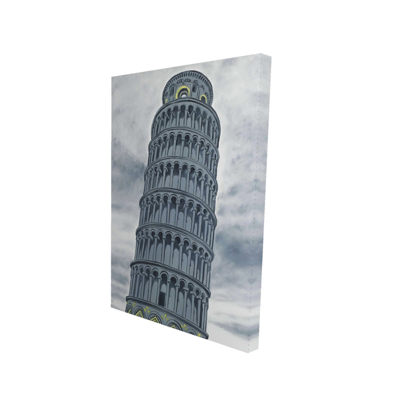 Tour de Pise en Italie, toile | Décoration intérieure unique
